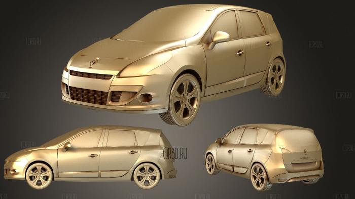 Renault Scenic 2010 stl model for CNC